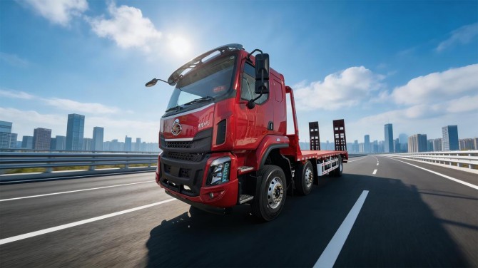 乘龙H5 6×2平板运输车：潍柴芯赋能 长轴稳护航 创富领跑